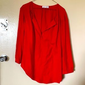 Red amour vert blouse